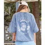 ライトブルー | 【カヒコ】【SURF&Palms】ユーイングTシャツ | チャイハネ