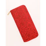 レッド | 【チャイハネ】メキシカンフラワー柄ロングウォレット / 長財布 | チャイハネ