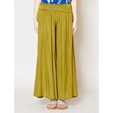 オリーブ | 【チャイハネ】yul レーヨンクレープワイドパンツ | アミナコレクション