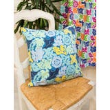 ブルー | 【チャイハネ】メキシカン★オトミクッションカバー | アミナコレクション