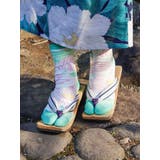 ホワイト×グリーン | 【カヤ】蓮池足袋くつ下23～25cm | アミナコレクション 