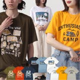 Tシャツ 半袖 プリント アメカジ カジュアル トップス 夏 春 カレッジ | CharaBasket | 詳細画像1 