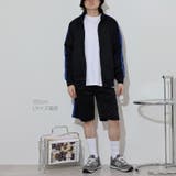 ジャージ ライン ハーフ パンツ ボトムス 部屋着 ルームウェア トレーニング | CharaBasket | 詳細画像4 