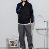 ジャージ ライン ジャケット 長袖 アウター スポーツ 部屋着 トレーニング | CharaBasket | 詳細画像3