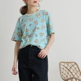 リラックマ 総柄 半袖Tシャツ | CharaBasket | 詳細画像3 
