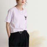 クロミ Tシャツ 半袖 刺繍 サンリオ キャラクターズ メンズ レディース | CharaBasket | 詳細画像2 