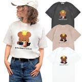 くまのがっこう サガラ刺 天竺 半袖 Tシャツ カットソー 春夏 絵本 | CharaBasket | 詳細画像1 
