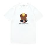 くまのがっこう サガラ刺 天竺 半袖 Tシャツ カットソー 春夏 絵本 | CharaBasket | 詳細画像3 