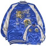 スカジャン アウター 長袖 和柄 風神 雷神 | CharaBasket【MEN】 | 詳細画像1 