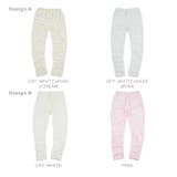 スリム パンツ 部屋着 ロングパンツ ボーダー オフホワイト ピンク | CharaBasket | 詳細画像9