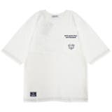 リラックマアウトドア 刺繍ポケット付オーバーサイズTシャツ 半袖 | CharaBasket | 詳細画像4 