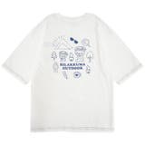 リラックマアウトドア 刺繍ポケット付オーバーサイズTシャツ 半袖 | CharaBasket | 詳細画像5 