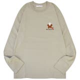 くまのがっこう Tシャツ 長袖 レディース ジャッキー 刺繍 ワンポイント | CharaBasket | 詳細画像2 