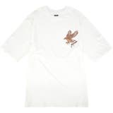 Tシャツ ビックシルエット 半袖 和柄 発泡 プリント トップス 和風 | CharaBasket | 詳細画像15 