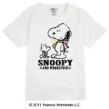 スヌーピー ウッドストック フランス 旅 ギフト 半袖Ｔシャツ キッズ | CharaBasket【KIDS】 | 詳細画像1 