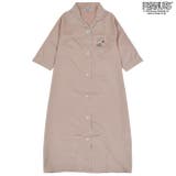 スヌーピー ワンピース 部屋着 レディース 七分袖 サテン 刺繍 PEANUT | CharaBasket | 詳細画像5 