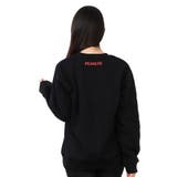 スヌーピー スウェット トレーナー 長袖 レディース チャコール ブラック | CharaBasket | 詳細画像3 