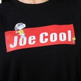 スヌーピー スウェット トレーナー 長袖 レディース チャコール ブラック | CharaBasket | 詳細画像5 