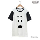 スヌーピー SNOOPY フェイス Ｔシャツ 半袖 オフホワイト×ブラック | CharaBasket | 詳細画像3 