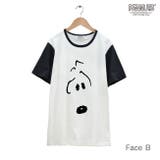 スヌーピー SNOOPY フェイス Ｔシャツ 半袖 オフホワイト×ブラック | CharaBasket | 詳細画像4 