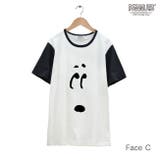 スヌーピー SNOOPY フェイス Ｔシャツ 半袖 オフホワイト×ブラック | CharaBasket | 詳細画像5 