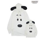 スヌーピー プリント 天竺 パーカー 秋 冬 フード付き PEANUTS | CharaBasket | 詳細画像1