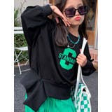 ブラック | 裾デザインロゴTシャツ | CHEER