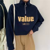 限定 ハーフジップ 薄手スウェット | Alvia | 詳細画像20