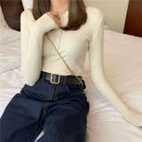 ヘンリーネックニットソー | Alvia | 詳細画像1