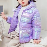 パープル | 中綿クマ耳フードコート | CHEER