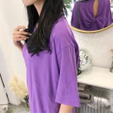 バックツイスト開きルーズTシャツ 春 夏 | Alvia | 詳細画像11