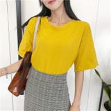 バックツイスト開きルーズTシャツ 春 夏 | Alvia | 詳細画像16