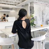 バックツイスト開きルーズTシャツ 春 夏 | Alvia | 詳細画像25