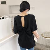 バックツイスト開きルーズTシャツ 春 夏 | Alvia | 詳細画像26