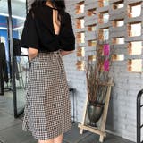 バックツイスト開きルーズTシャツ 春 夏 | Alvia | 詳細画像27