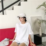 バックツイスト開きルーズTシャツ 春 夏 | Alvia | 詳細画像3