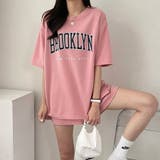 BROOKLYNプリントルーズTシャツ×ショートパンツSET 春 夏 | CHEER【WOMEN】 | 詳細画像11