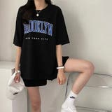 BROOKLYNプリントルーズTシャツ×ショートパンツSET 春 夏 | CHEER【WOMEN】 | 詳細画像17