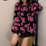 立体アルファベットロゴニットトップス 秋 冬 | Alvia | 詳細画像12