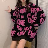 立体アルファベットロゴニットトップス 秋 冬 | Alvia | 詳細画像14