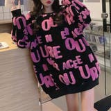 立体アルファベットロゴニットトップス 秋 冬 | Alvia | 詳細画像18