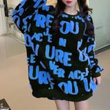 立体アルファベットロゴニットトップス 秋 冬 | Alvia | 詳細画像7