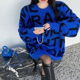 ランダムアルファベットロゴニットトップス 秋 冬 | Alvia | 詳細画像28