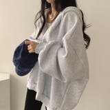 センターパッチルーズプルオーバーパーカー 秋 冬 | Alvia | 詳細画像3