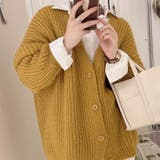 ざっくり編みルーズニットカーディガン 秋 冬 | Alvia | 詳細画像12