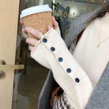 ボートネックカフス釦ニットトップス 秋 冬 | Alvia | 詳細画像24