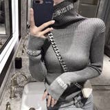 アルファベットタートルニットトップス 秋 冬 | Alvia | 詳細画像12