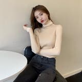 アルファベットタートルニットトップス 秋 冬 | Alvia | 詳細画像20