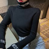 アルファベットタートルニットトップス 秋 冬 | Alvia | 詳細画像5