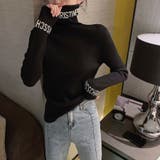 アルファベットタートルニットトップス 秋 冬 | Alvia | 詳細画像7